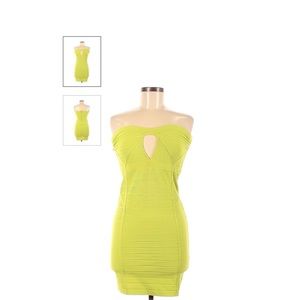 Lime Green Hot Miami Bodycon Dress